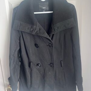 Mossimo Supply Co. Classic Black Pea Coat